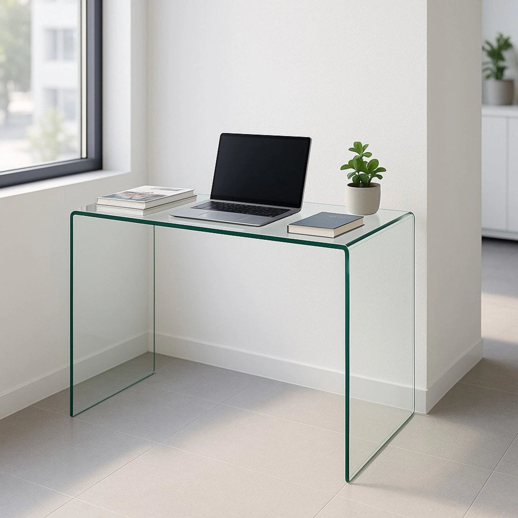 Cavedine, Consolle Ripiani, 100x33x75h cm Trasparente