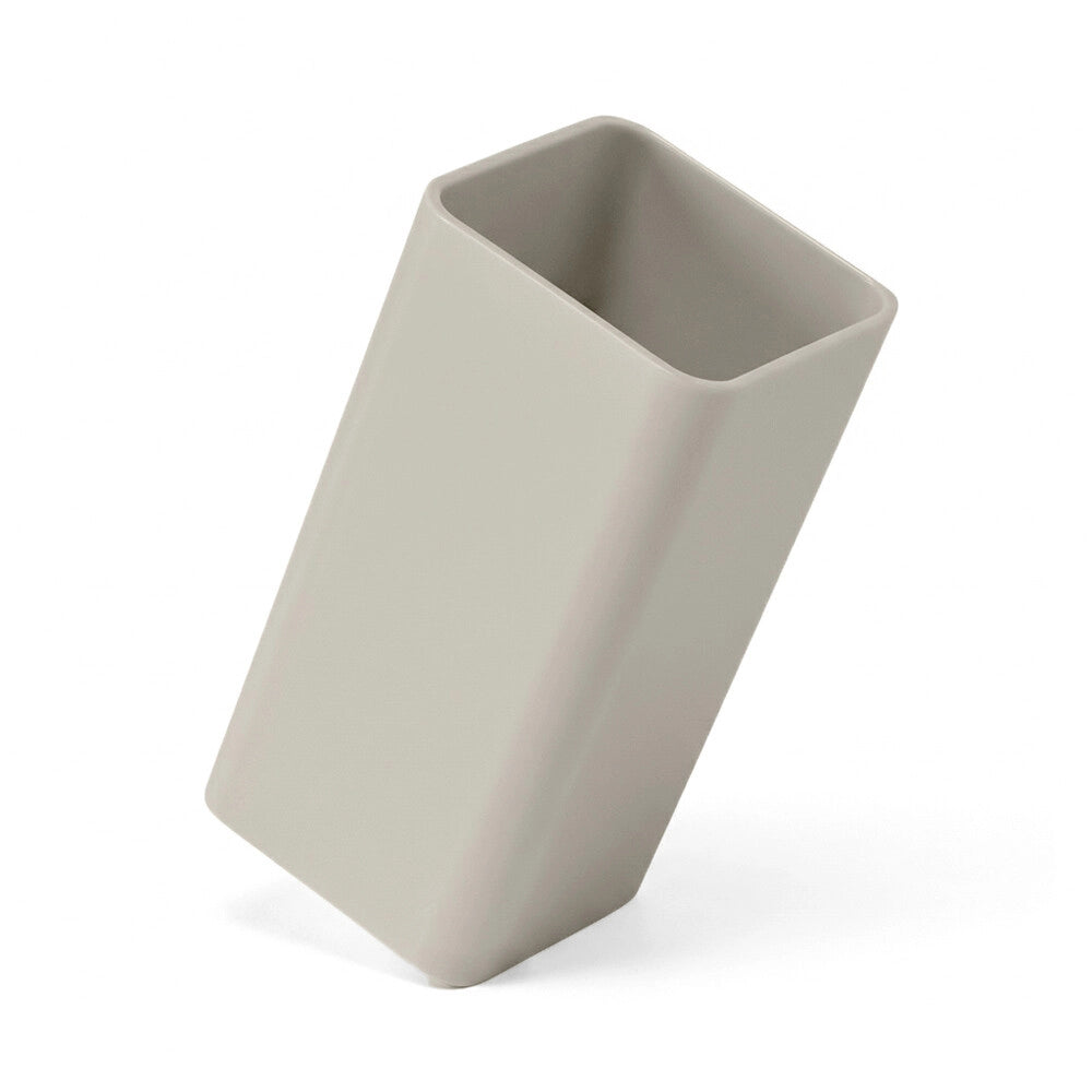 Porta spazzolini beige da bagno in plastica Star