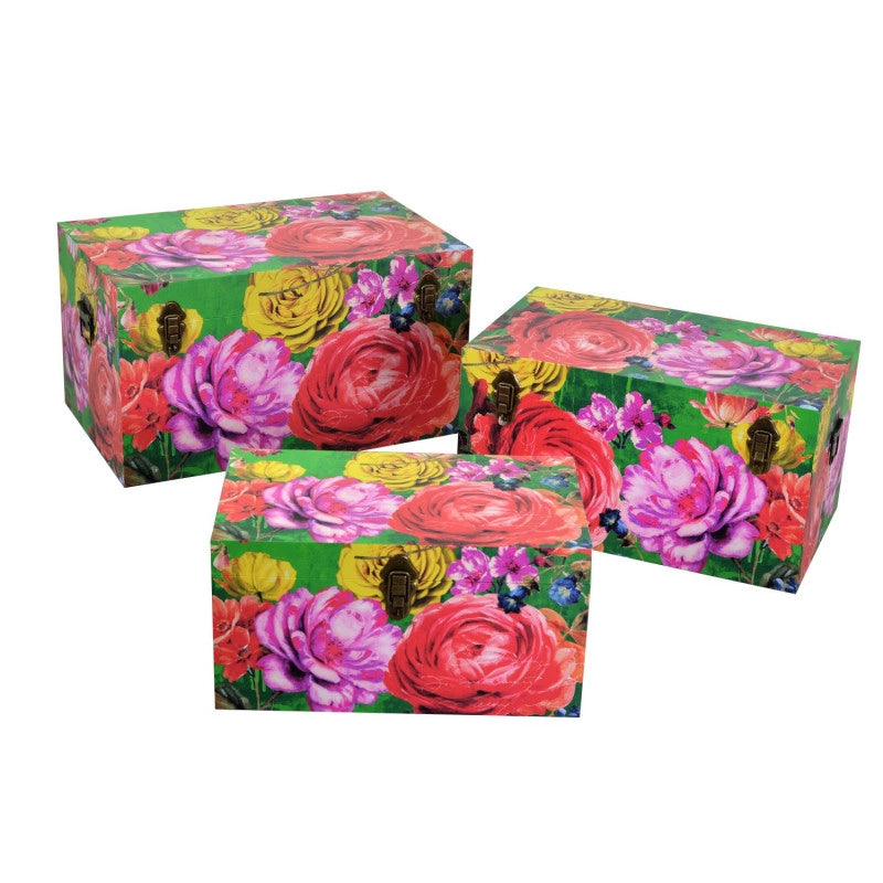 Baule ecopelle 1-3 multicolor rettangolare cm 64,5x40h35
