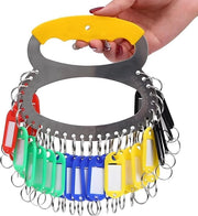 Sostituenti per chiavi 28 pezzi - Descrivibili - Anelli per chiavi in acciaio inossidabile - Maniglie - Sostituenti per chiavi in plastica - Materiale duraturo - Anelli per chiavi