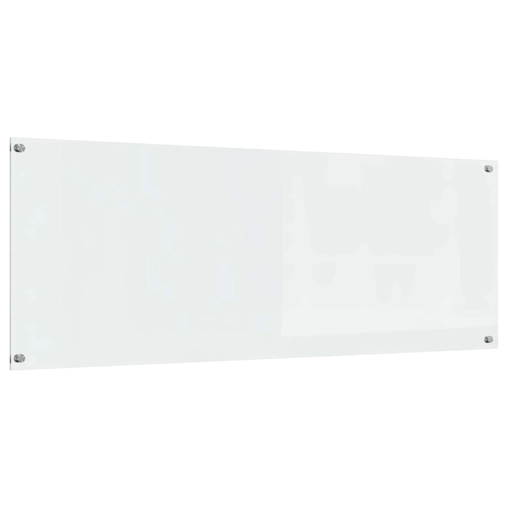 Paraschizzi moderno per cucina 110 x 40 cm resistente al calore efficiente finitura elegante in vetro temperato trasparente 02_0058472