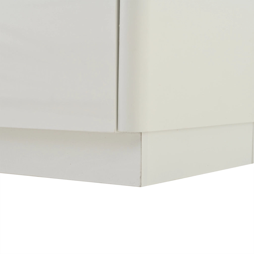 Mobile porta TV bianco lucido 180 cm con 4 cassetti e LED
