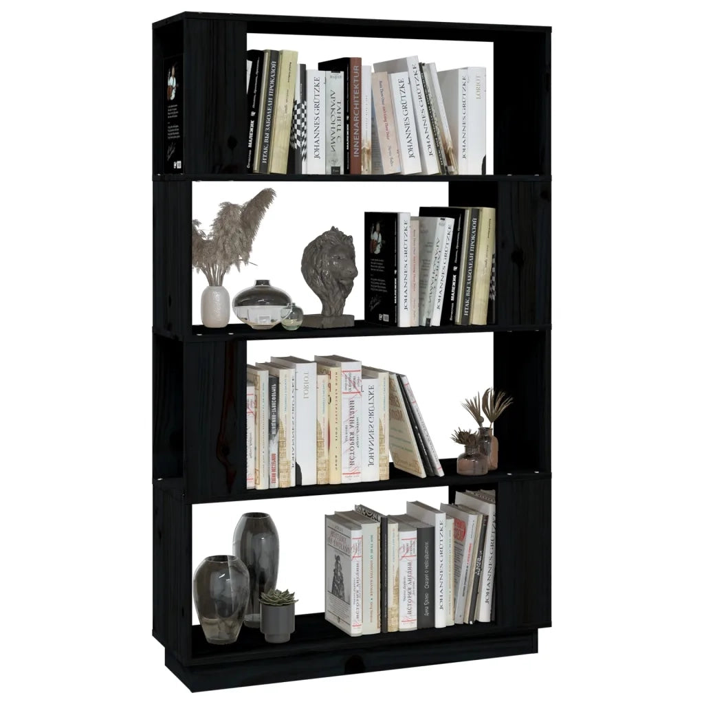 Libreria/Divisorio Bianco 80x25x132 cm Legno Massello di Pino cod mxl 18543