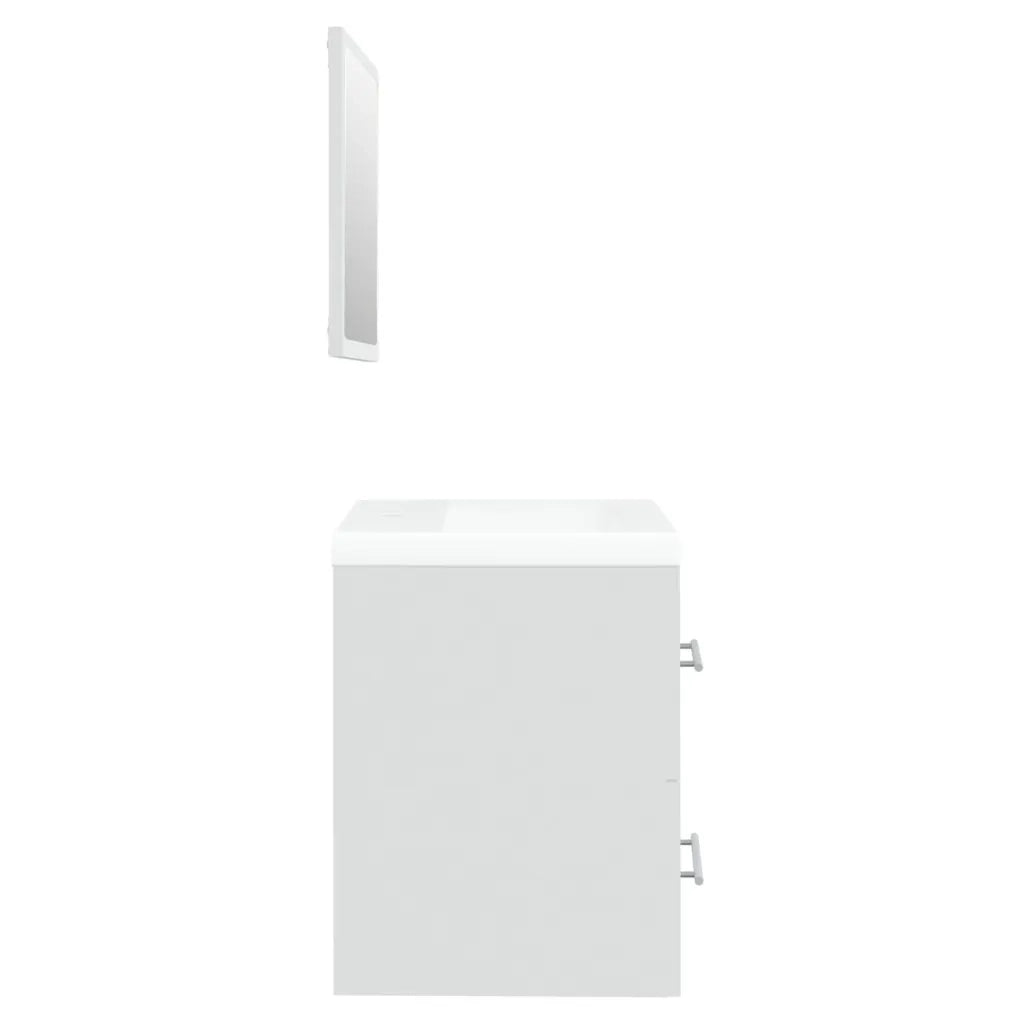 Mobile Bagno con Lavabo Integrato Bianco in Legno Multistrato cod mxl 67941