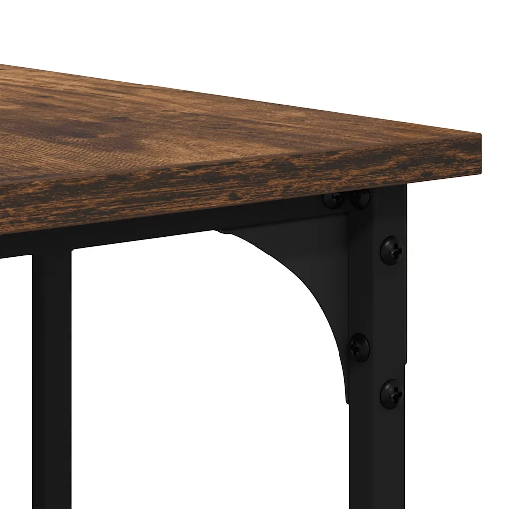 Scrivania Rovere Fumo 139x139x75 cm in Legno Multistrato 837594