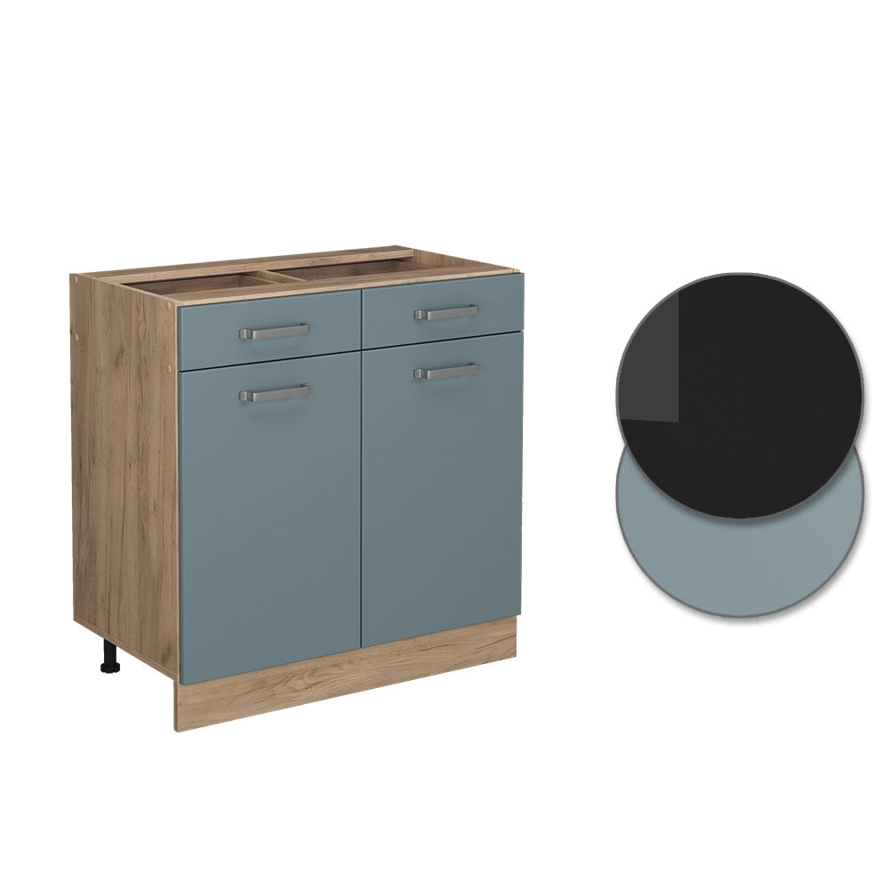 Vicco Mobiletto base per cucina Grigio-blu 80 cm , PL Antracite