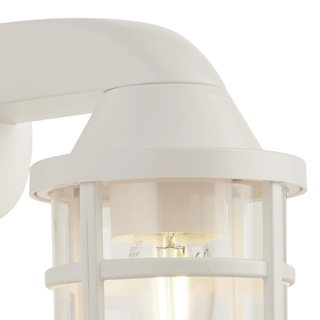 Applique Contemporanea Mare Policarbonato Bianco Trasparente 1 Luce E27