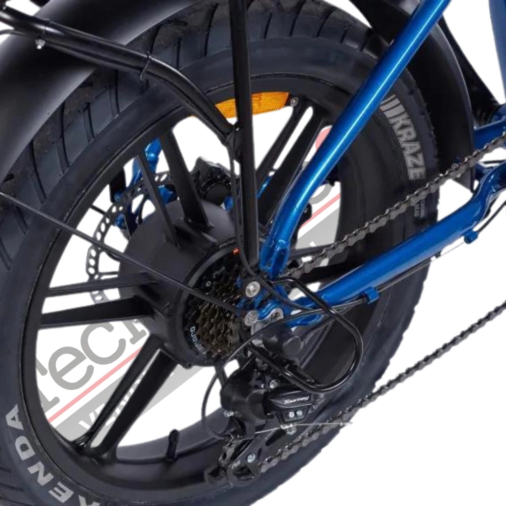 Bicicletta Elettrica Z-Tech ZT-89-K KRONOS 250/500W 48V13Ah Batteria Litio-Arancione