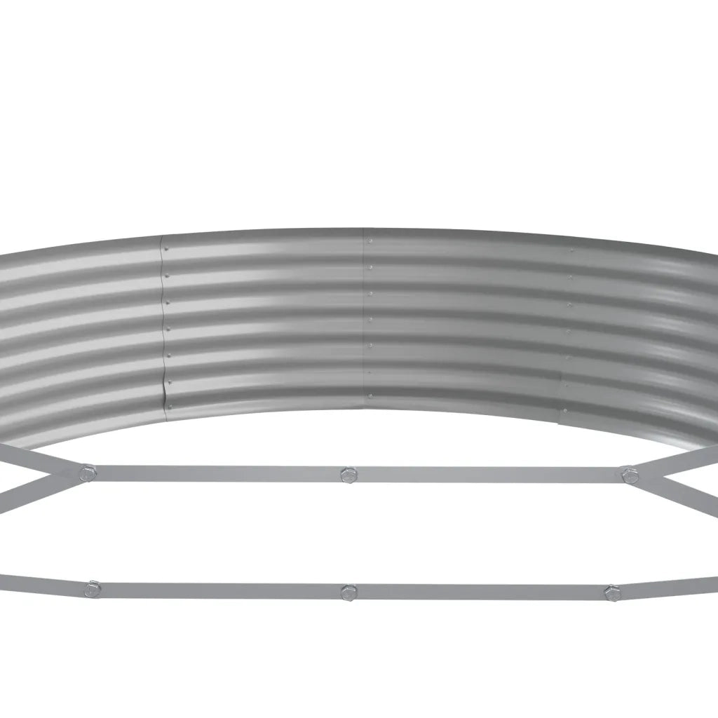 Vaso Giardino Acciaio Verniciato a Polvere 450x140x36 cm Verde cod mxl 66613