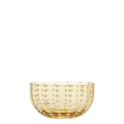 Zafferano Set 6 Ciotole Perle Bowl in vetro lavorato a mano color Ambra, design artigianale elegante e sofisticato per la tavola contemporanea