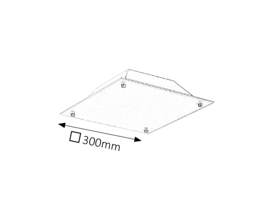 Plafoniera LED Rabalux Lars quadrata 30cm oro rosa 12W