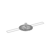 Rosone Da Incasso Metallo Cromo D4,5Cm Per Foro Da 33Mm