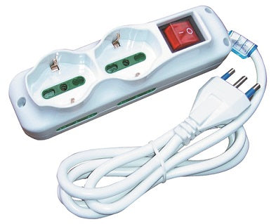 SYNTESY MULTIPR.COMPATTA 2 SCH.+4PR.BIP.C/INTERRUTTORE