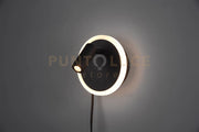 JORDAN APPLIQUE LED 2W 200lm, 3000K - 5W 550lm, 3000K NERA DOPPIA ILLUMINAZIONE CON ACCENSIONE SEPARATA D. 15CM