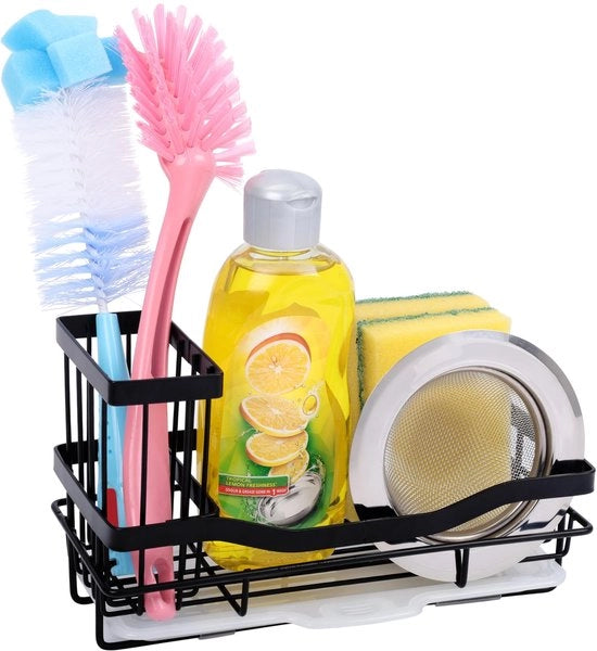 Organizzatore per asciugatrice della cucina - Resistente alla ruggine - Nero - Rapido asciugamento - Accessorio per il bucato - Adatto per cucina e bagno
