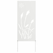Schermo per privacy in giardino Traforo Bianco 50 x 140 cm CFW6083414