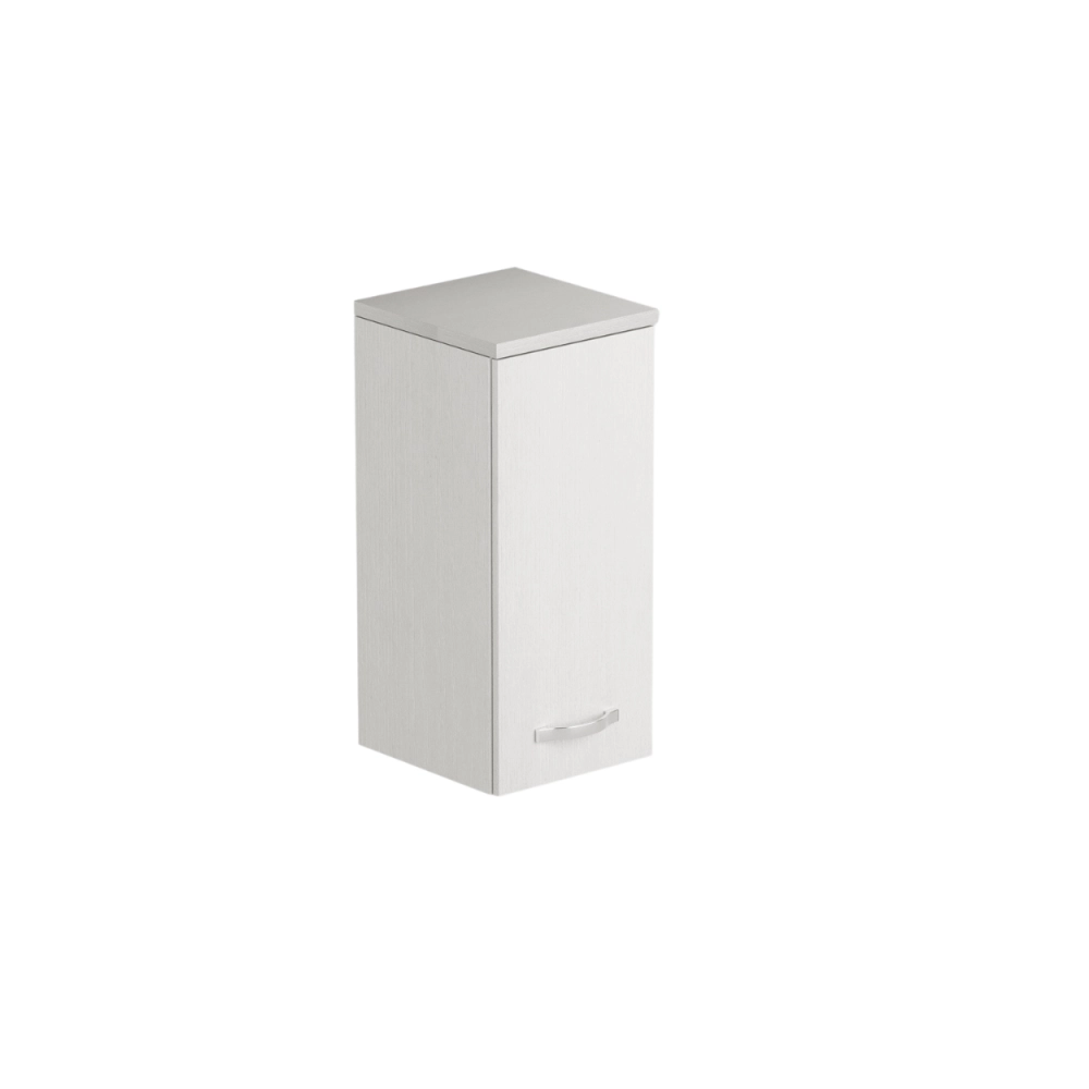 Pensile bagno con anta 36x38x77 colore bianco frassinato