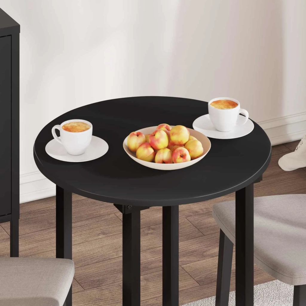 Piano del tavolo Nero Ø 60 x 1,5 cm Legno multistrato 880402