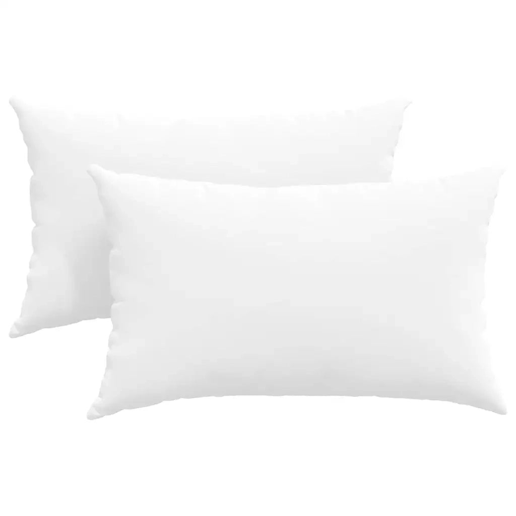 Cuscini da Divano 2 pz | Cuscini per sedie Bianco 50 x 30 cm Tessuto