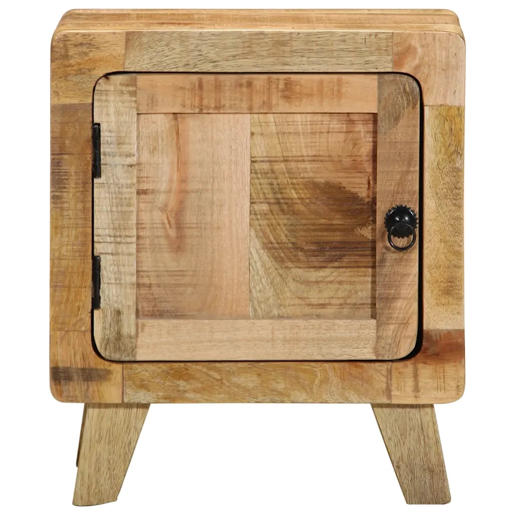 Comodino 40x32x46 cm in Legno Massello di Mango Grezzo 4104507
