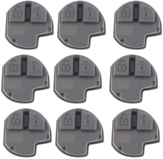 Sostituzione Chiave Automa - Piastrina in Gomma - 2 Bottoni - Fob Chiave Rimpiazzabile - Protezione da Graffi - Compatibile con Suzuki - Nero - Chiave da Parete