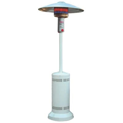 STUFA GAS GPL A FUNGO + RUOTE DOMUS  BIANCO KW 5/12