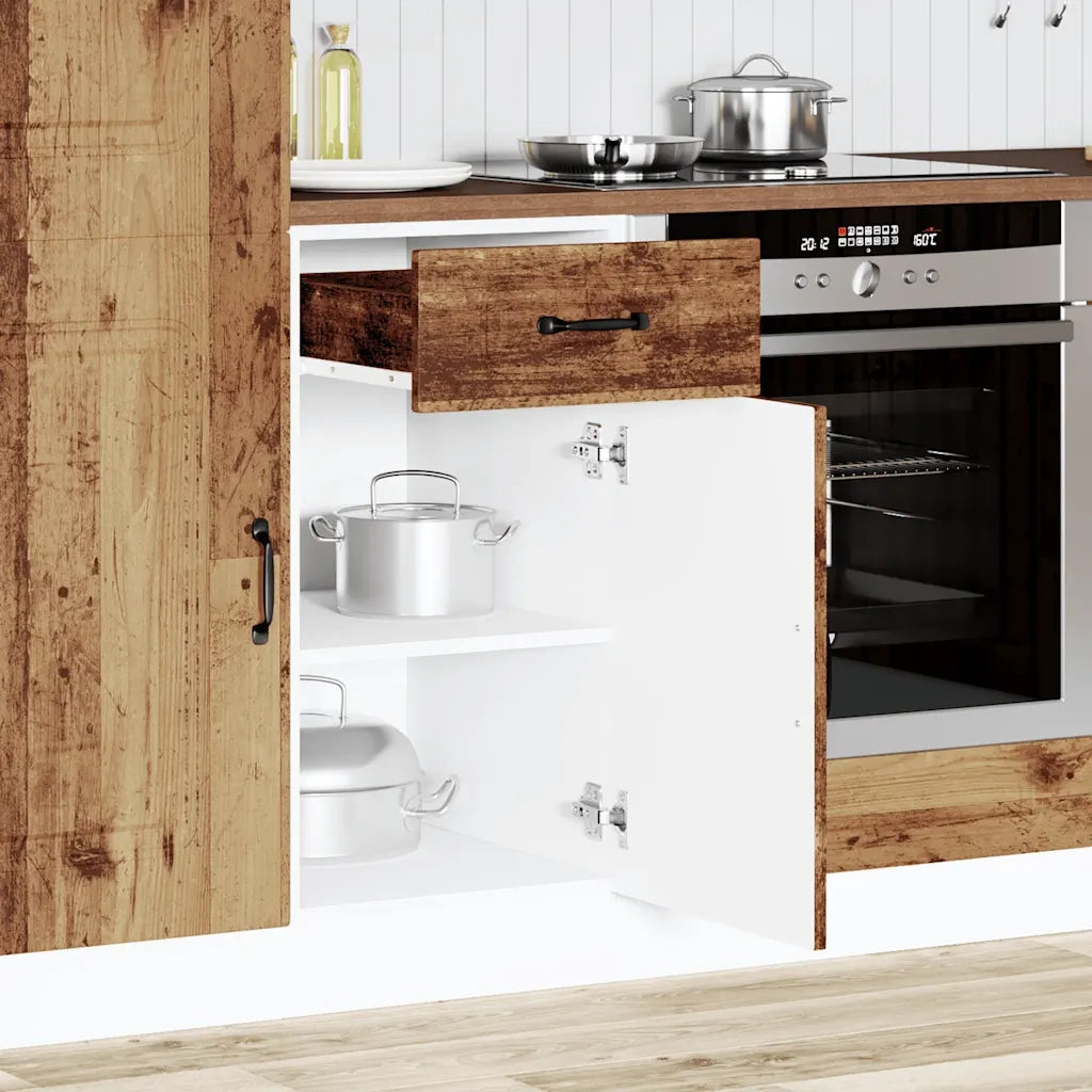 vidaXL Base da Cucina Kalmar Legno Vecchio in Legno Multistrato