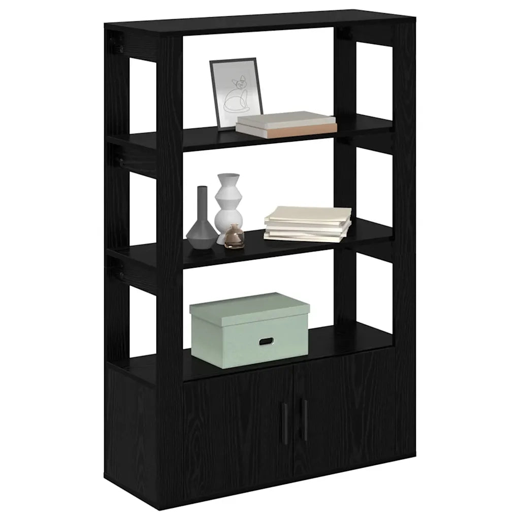 Credenza Rovere nero 30 x 80 x 119.5 cm Legno multistrato 881098