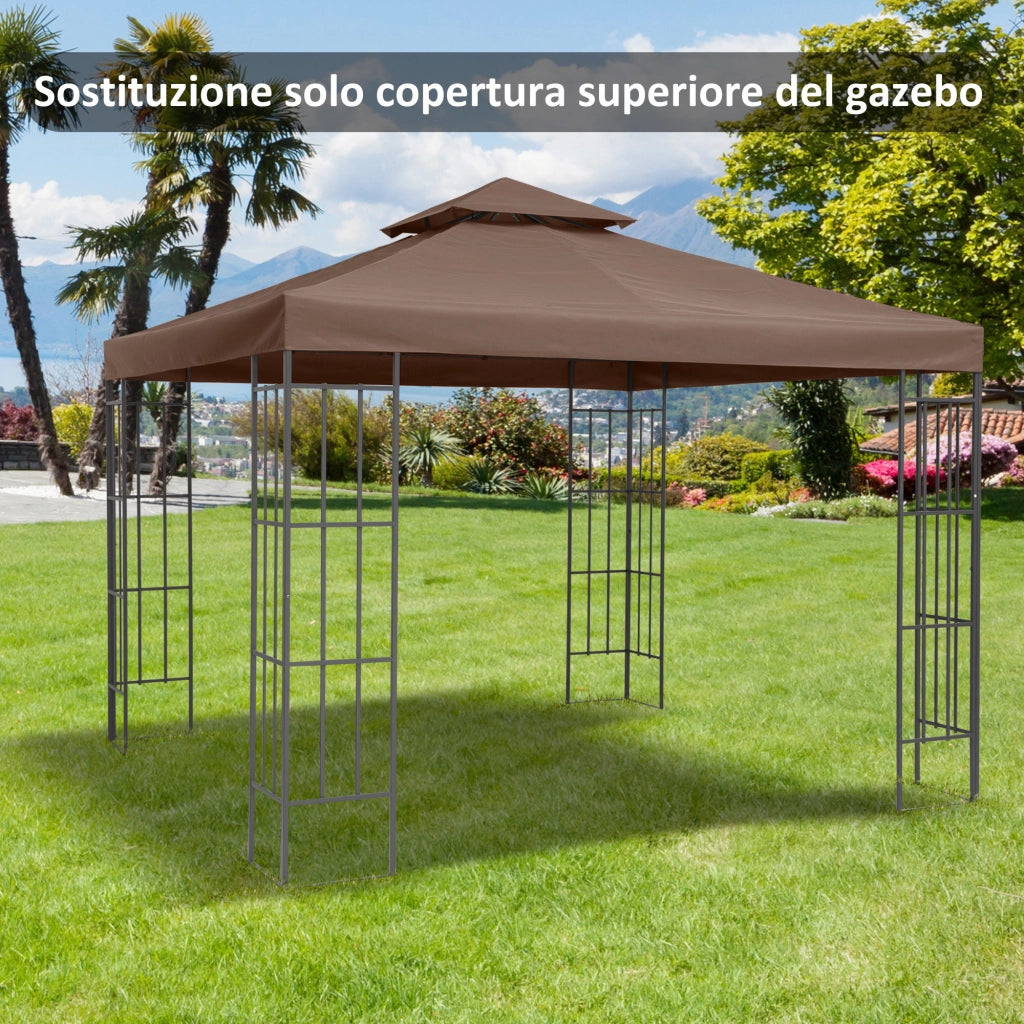 Tetto Gazebo 3x3m ¨C zephmum ¨C Grigio