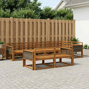 Set di divani da esterno 7 pcs Naturale
