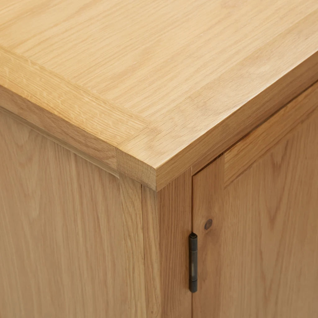 Credenza 45x32x85 cm in Legno Massello di Rovere