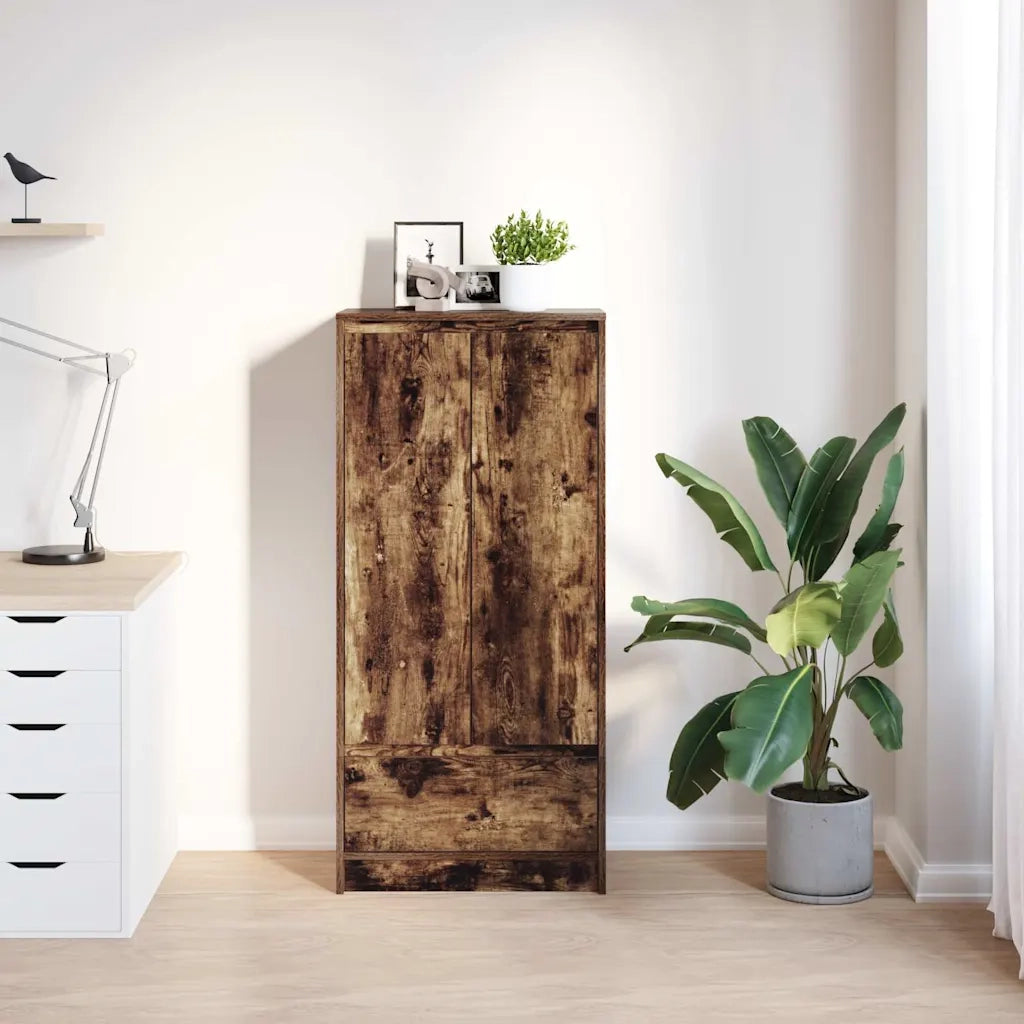 Armadio con Cassetto Rovere Fumo 55,5x34x119,5 cm in Truciolato CFW5477600