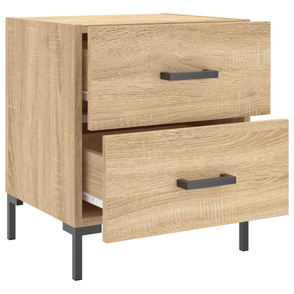 Comodini 2 pz-Set di 2 Tavolino da notte Rovere Sonoma 40x35x47,5 cm in Legno Multistrato 429250