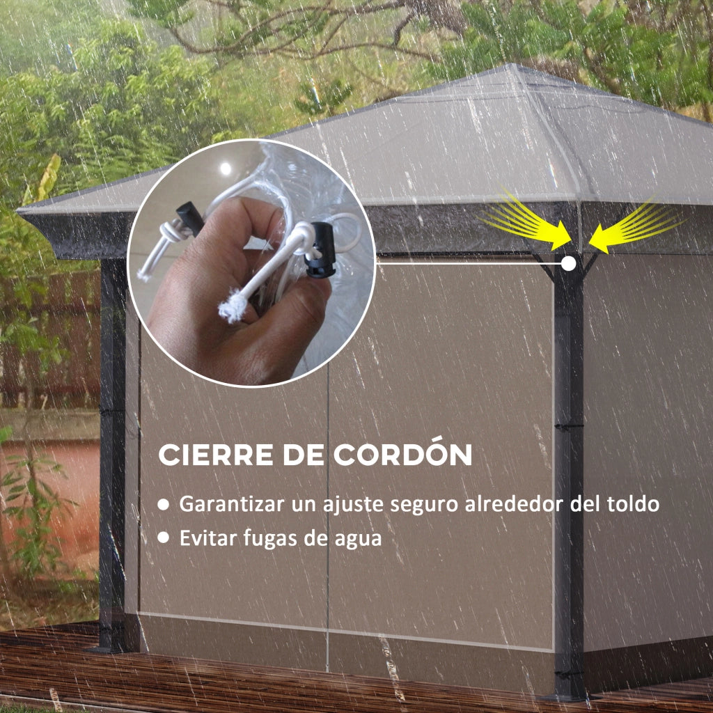 Copertura per Gazebo 3x3 m ¨C Minimal ¨C Impermeabile, Trasparente