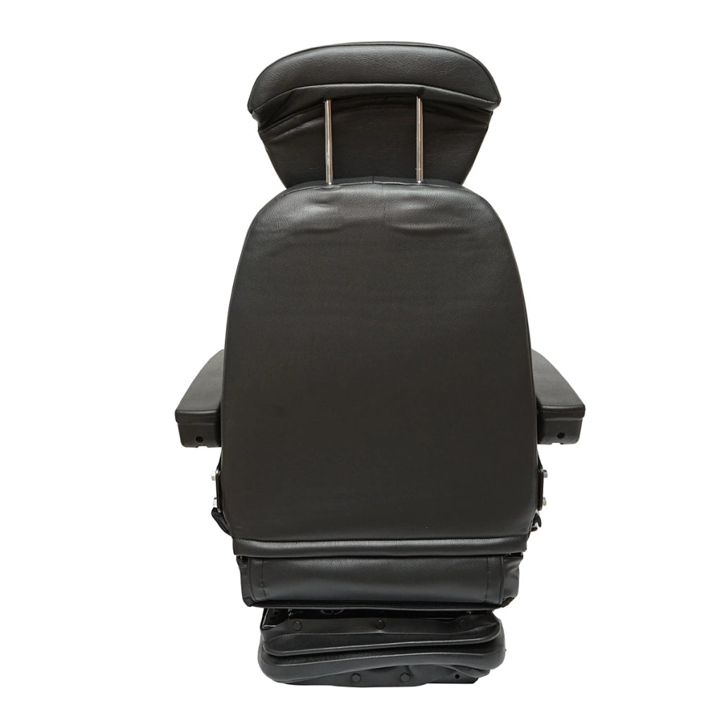 Sedile universale regolabile per trattore con cintura di sicurezza, braccioli e sospensione 800x610 mm