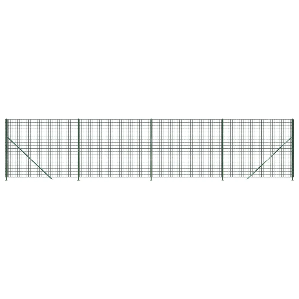 Recinzione Metallica con Flangia Verde 1,6x10 mcod mxl 71116