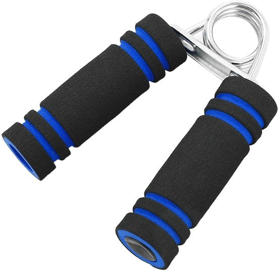Manubrio Antislip con Gomma - Allenatore del Bicipite - Ergometro per la Forza di Prendere - Riabilitazione delle Dita - Fitness - Materiale Leggero in Metallo - Allenatore della Forza di Prendere