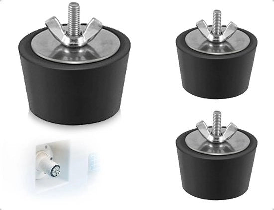 Set di chiusura per piscina da 2 pezzi - Stopper invernale - Gomma - Acciaio inossidabile - Mozzo - Superficie di sigillaggio duratura - Stop invernale