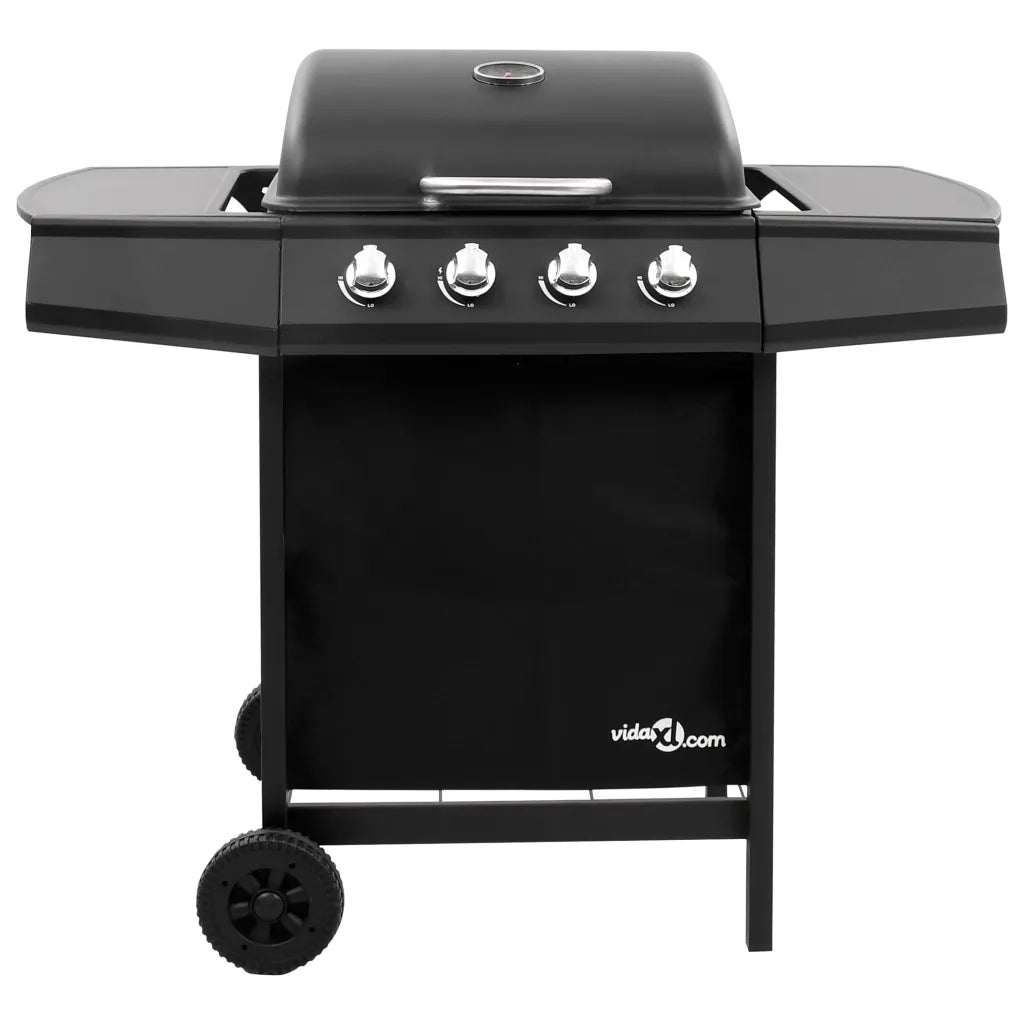 Griglia Barbecue a Gas con 4 Bruciatori Nera CFW6106544