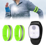 Lanterne da corsa 4 modalità con riflettore impermeabili esterne per notturna clip-on - luce LED ricaricabile via USB per corridori campeggio escursioni