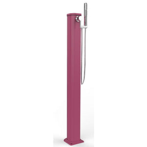 Doccia Tradizionale Jolly Go In Alluminio Con Doccetta Mobile Colore Fuxia Cv-Jg145/4003
