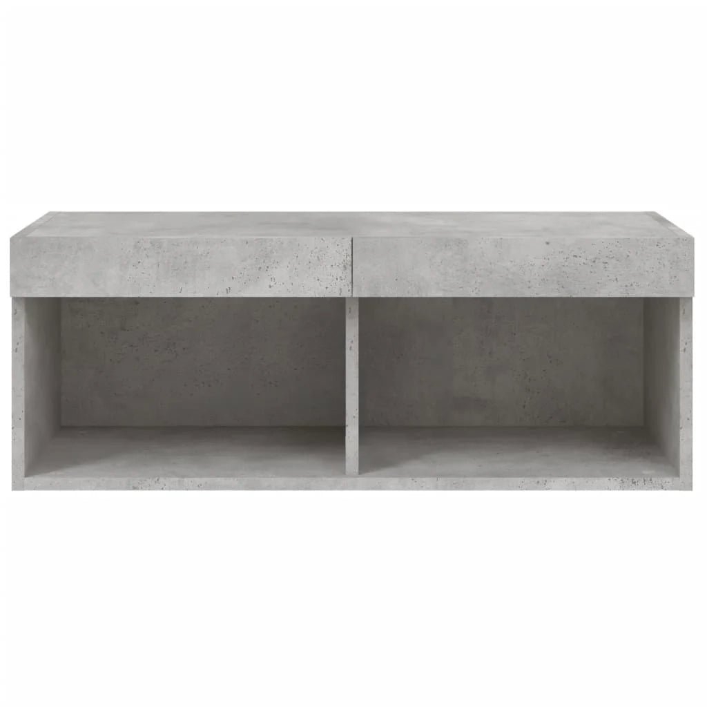 Mobile TV multimediale mensola TV credenza mobile TV per sala da pranzo soggiorno camera da letto con luci LED 80 x 30 x 30 cm grigio 02_0026615