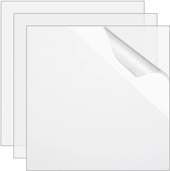 Pannello acrilico 3 in 1 30 x 30 cm quadrato, 3 mm pannelli di vetro acrilico trasparente, tavola di plastica per fotografia, pittura, esposizione, supporto per tavolo