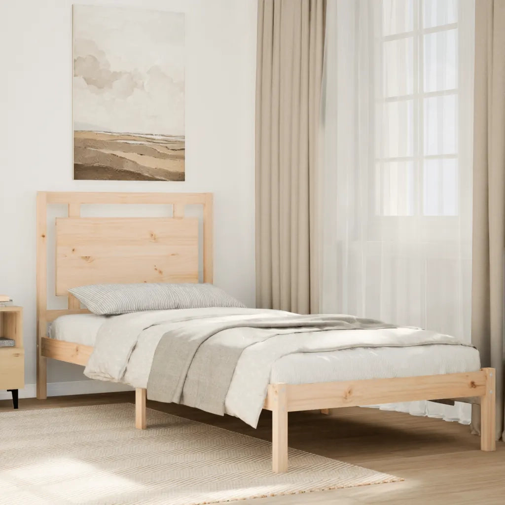 Giroletto Extra Lungo senza Materasso-Struttura Letto 100x210 cm Legno Massello 569842