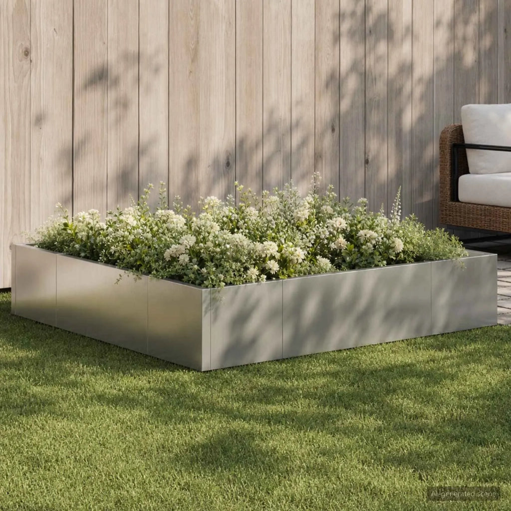 Muro di contenimento 8 pz 300 x 100 x 50 cm Acciaio Inox 3449258