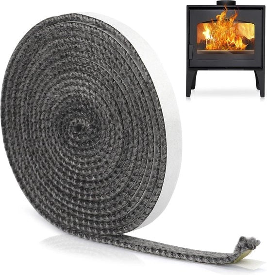 Afdichting per tubo di camino impermeabile 3 mm x 10 mm - Flessibile isolante per camino - Accessori per camino - Flessibile isolante per camino - Estensione di camino - 3 metri.