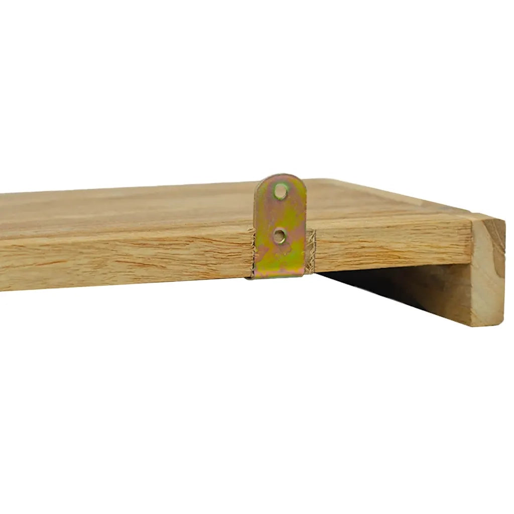 Mensole da Parete 2 pz 40x15x6 cm in Legno Massello di Teak cod mxl 64127