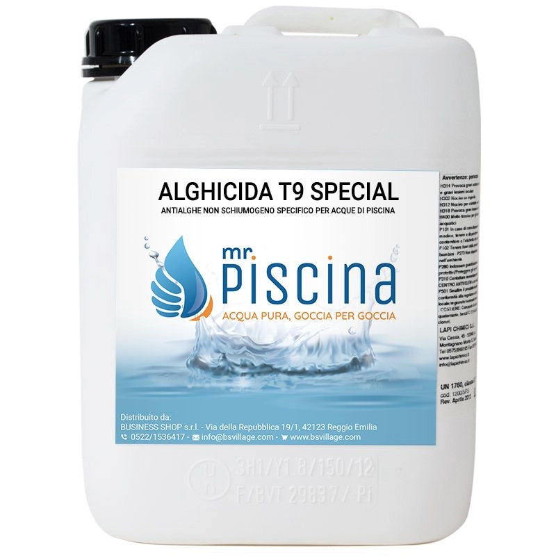 Antialghe piscina ALGHICIDA T9 SPECIAL - Non schiumogeno Quantità confezione: 1 pezzo