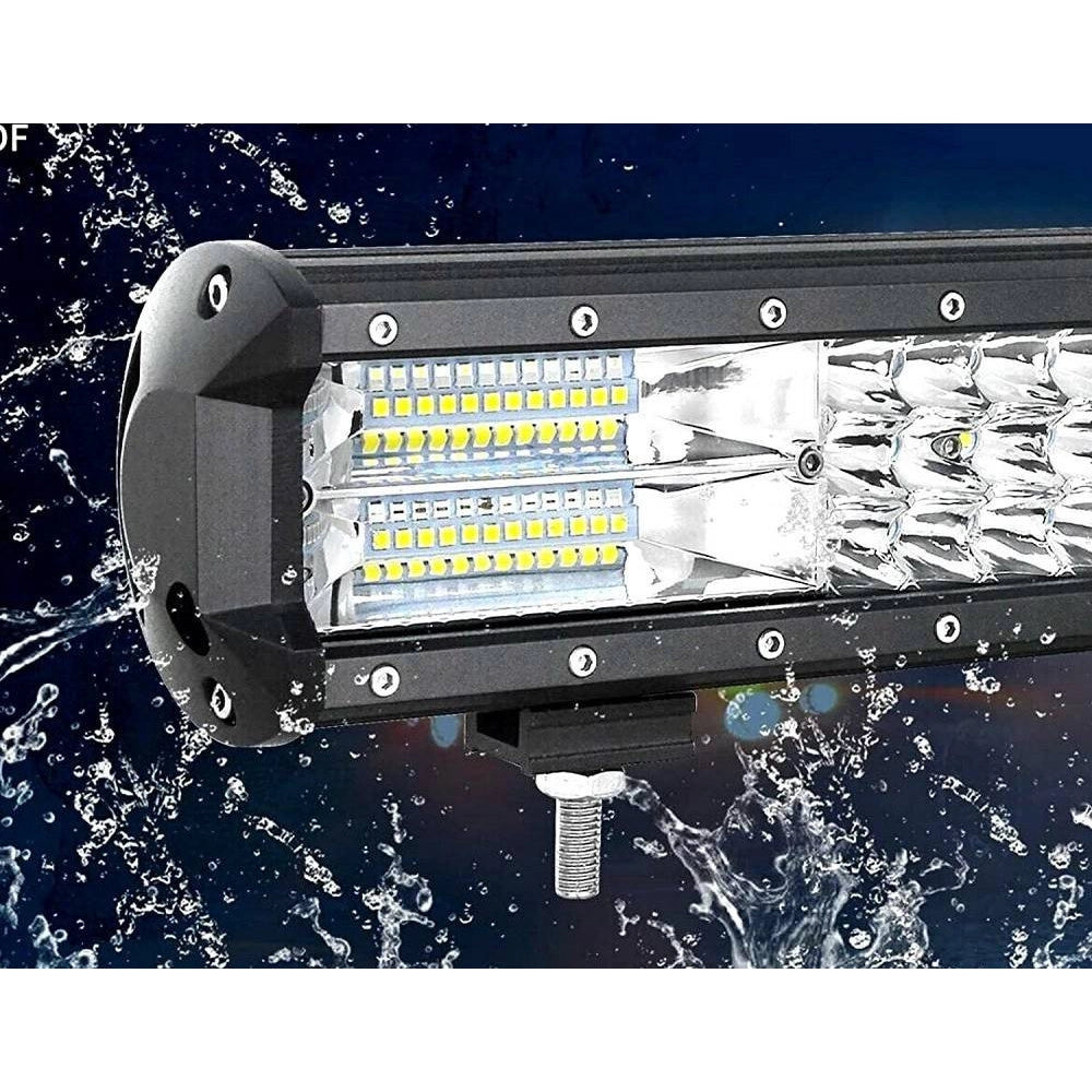 Trade Shop - Faro Barra Supplementare Profondita' Auto Fuoristrada 12v 24v 120led 432 W 6500k -