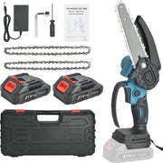 Mini Segatrice a Catenaria 21V - Segatrice Elettrica con Lama da 15 cm e 2 Batterie